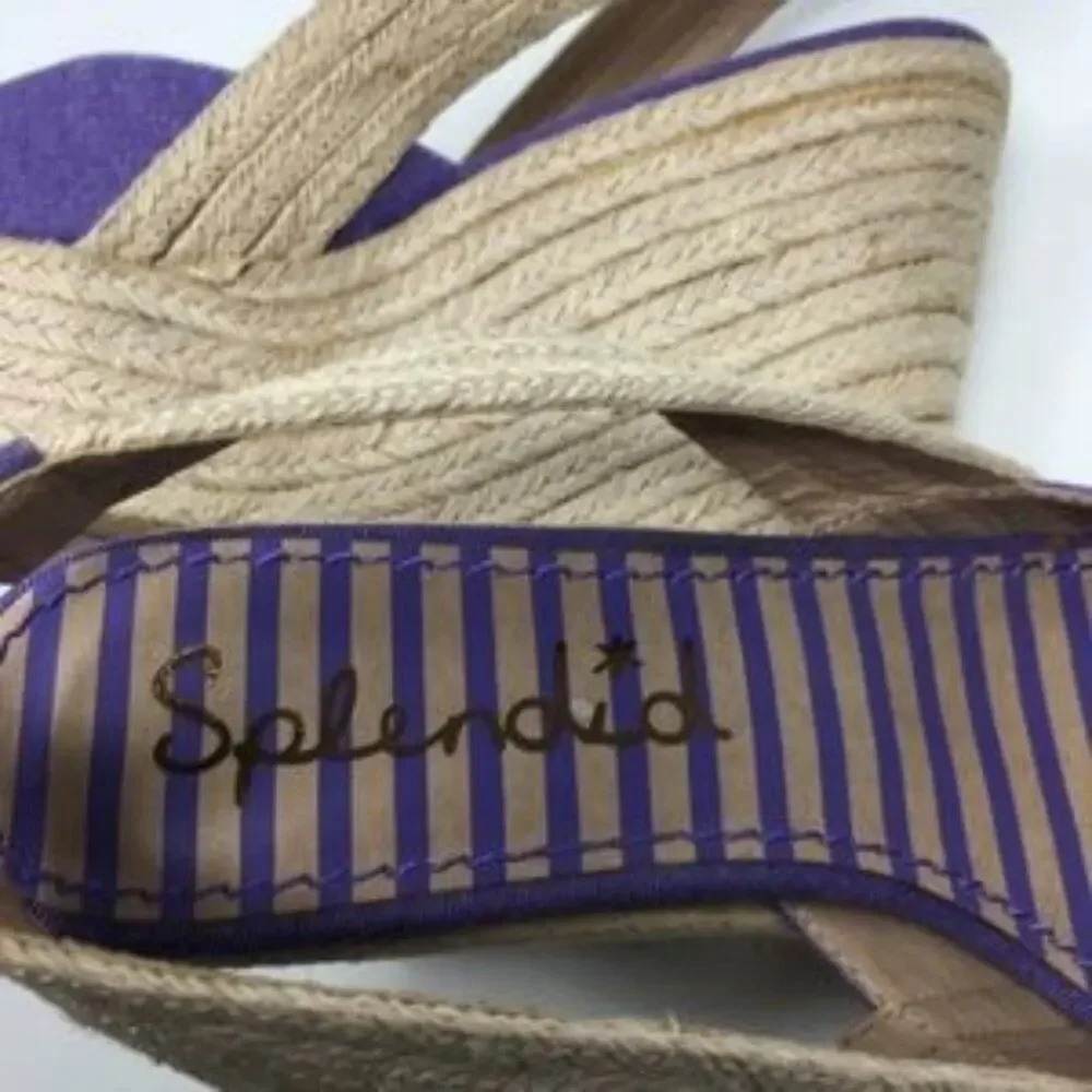 Splendid Purple Espadrille Wedges size 7.5M